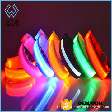 High Quality Custom Logo Flashing Led Light Armband For Running , LED Armband